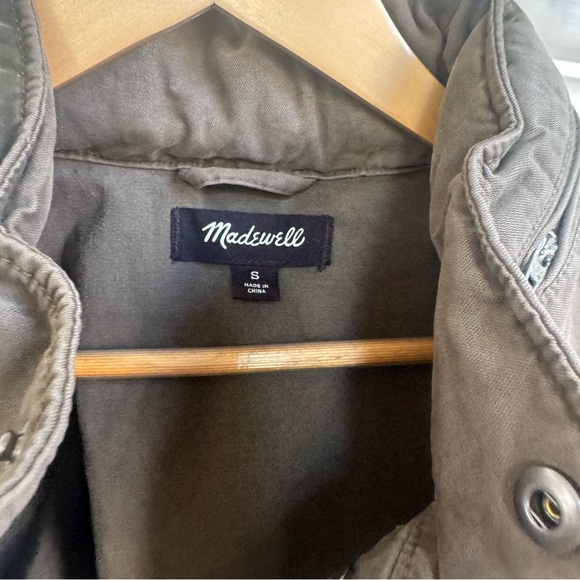 Madewell Surplus Military Cargo Utility Jacket Olive Green Small - Picture 3 of 5